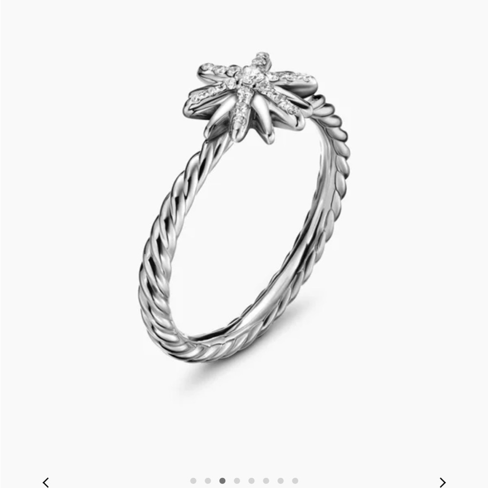 David Yurman Petite Starburst Ring with Diamonds - Picture 3 of 12